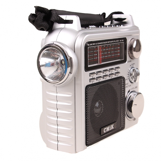 Přenosné radio CMIK MK-1066 stříbrné