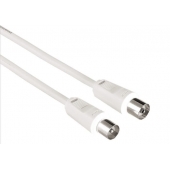 Anténní kabel HAMA 42959 - 75dB, bílý, 1,5m