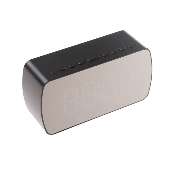 LED budík s displejem černý HT-5294