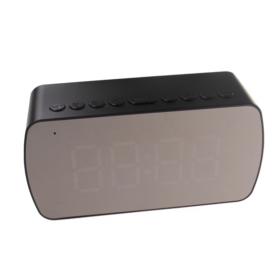 LED budík s displejem černý HT-5294