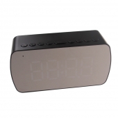 LED budík s displejem černý HT-5294
