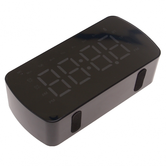 LED budík s displejem černý HT-5294
