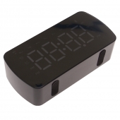 LED budík s displejem černý HT-5294