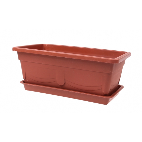 Truhlík na květiny s podmiskou 44cm  var.2