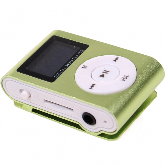 Mini MP3 přehrávač s displejem zelený