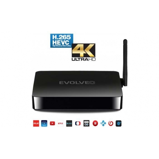 Multimediální centrum EVOLVEO Android Box Q5 4K, Quad Core Smart TV box