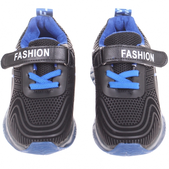 Dětské svítící boty FASHION černo-modré