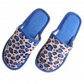 Pantofle domácí leopardí tmavě modré 42/43