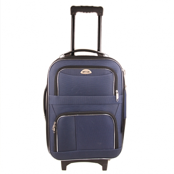 Látkový kufr modrý varianta 10