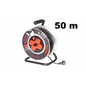 Prodlužovací kabel na bubnu 50 m černý