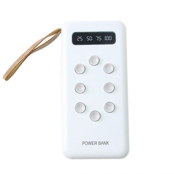 Powerbanka 4v1 s přísavkou 20 000 mAh bílá