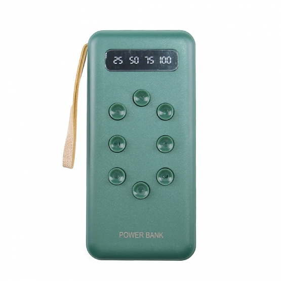 Powerbanka 4v1 s přísavkou 20 000 mAh zelená