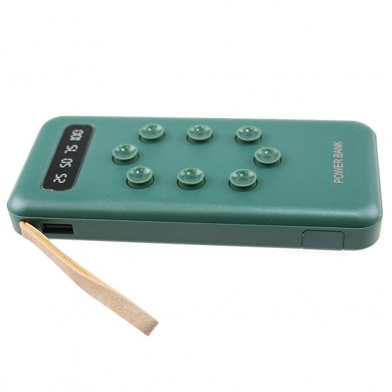 Powerbanka 4v1 s přísavkou 20 000 mAh zelená