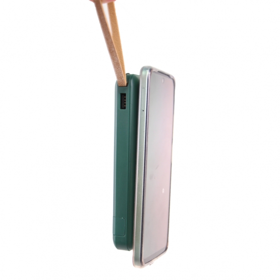 Powerbanka 4v1 s přísavkou 20 000 mAh zelená
