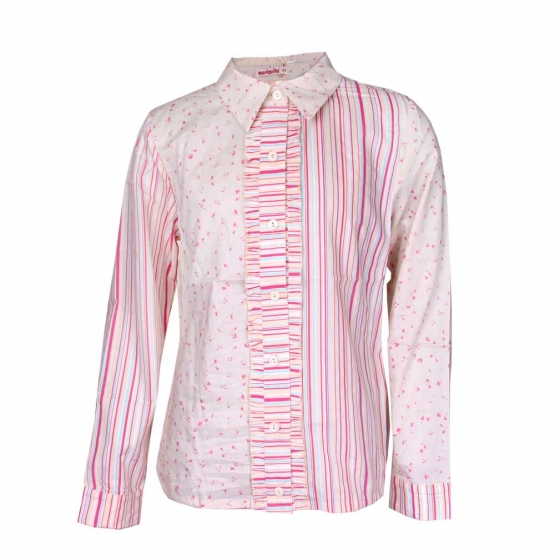 Košeľa dievčenské kvetovaná 128