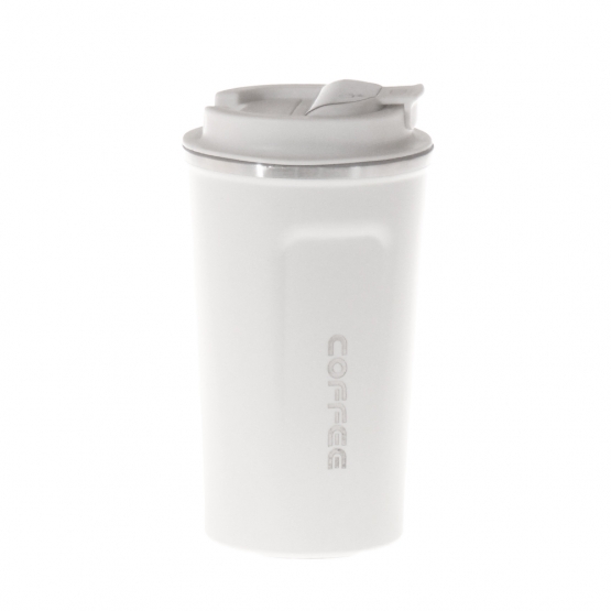 Termohrnek Coffee bílý