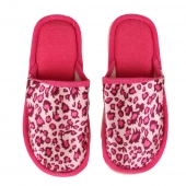 Pantofle domácí leopardí růžové 36/37