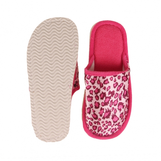Pantofle domácí leopardí růžové 36/37