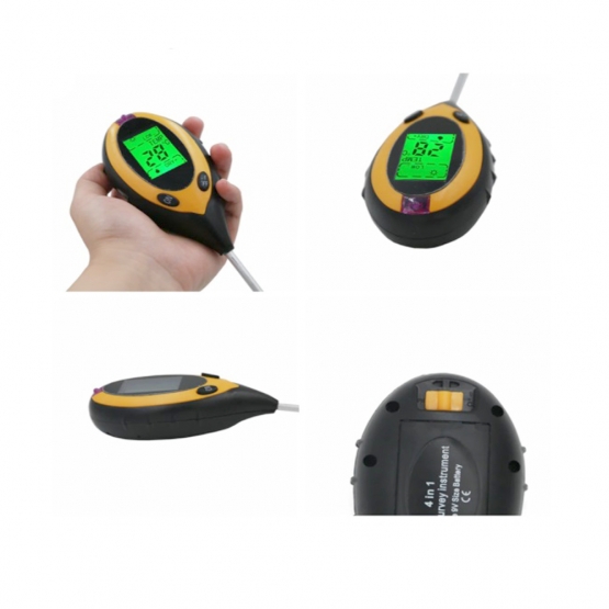 Digitální měřič vlastnosti půdy 4 v 1