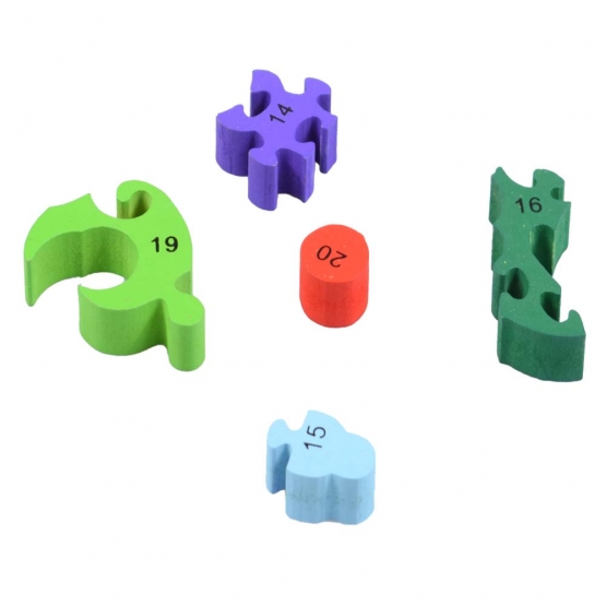 Vzdělávací dřevěné puzzle motýl