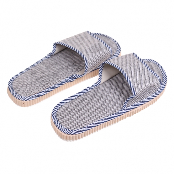 Pantofle s otevřenou špičkou 40/41 šedé