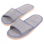 Pantofle s otevřenou špičkou 40/41 šedé