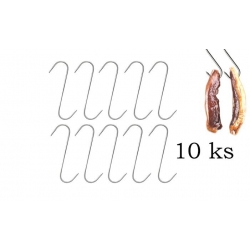 Hák na maso do udírny 14cm 10 ks