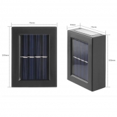 Solární LED osvětlení na zeď 2ks
