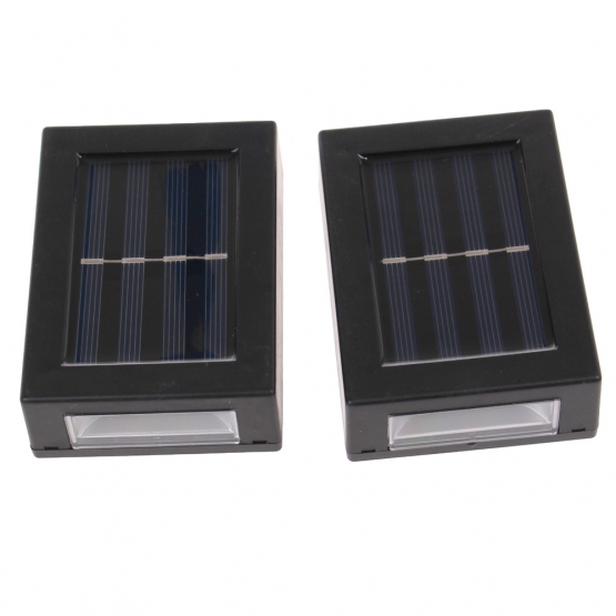 Solární LED osvětlení na zeď 2ks