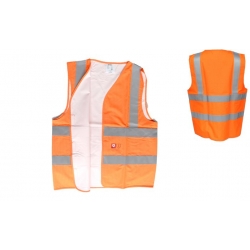 Nehořlavá reflexní vesta oranžová