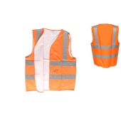 Nehořlavá reflexní vesta oranžová
