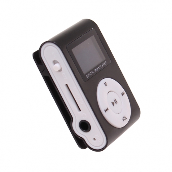 Mini MP3 přehrávač s displejem černý