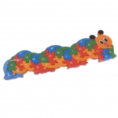Vzdělávací dřevěné puzzle housenka