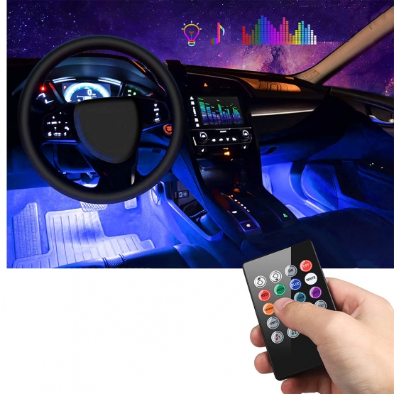 LED osvětlení interiéru auta