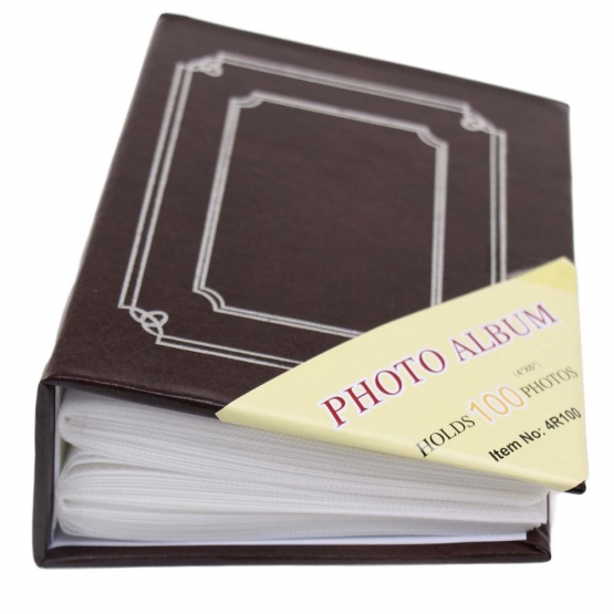 Fotoalbum na 100 fotografií hnědé