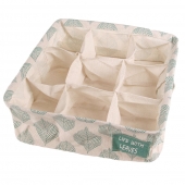 Skládací organizér do skříně zelené listy