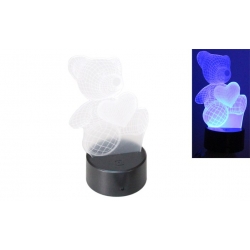 3D lampička medvídek