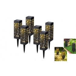 Zahradní solární osvětlení set 6 kusů
