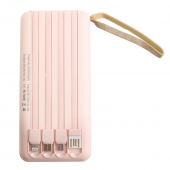 Powerbanka 4v1 20 000 mAh růžová