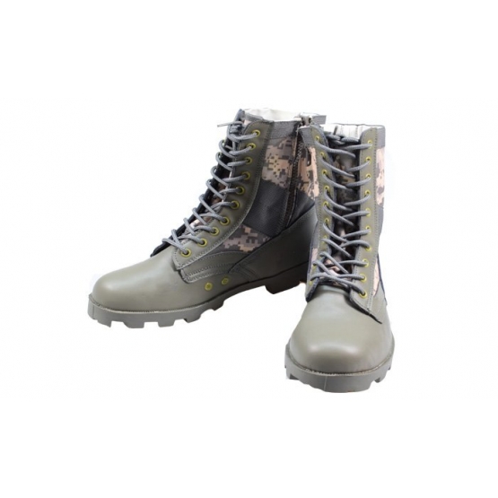 Boty vysoké maskáčové zelené vel. 45