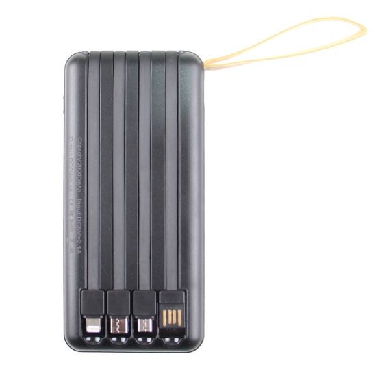 Powerbanka 4v1 20 000 mAh černá 
