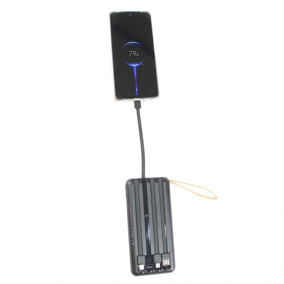 Powerbanka 4v1 20 000 mAh černá 
