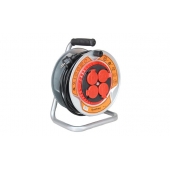 Prodlužovací kabel na bubnu 25 m šedý