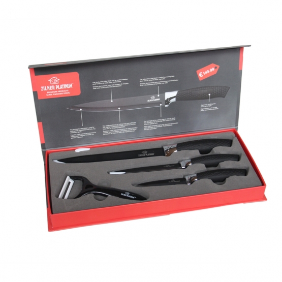 4-dílná sada nožů černá 4-dílná sada nožů černá