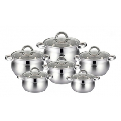 12-dílná sada hrnců z nerezové oceli var.3