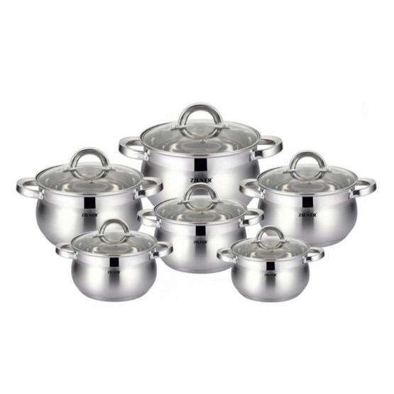 12-dílná sada hrnců z nerezové oceli var.3