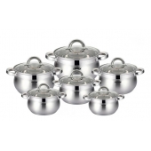 12-dílná sada hrnců z nerezové oceli var.3