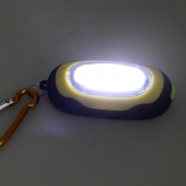 Kapesní led světlo s karabinou žluté