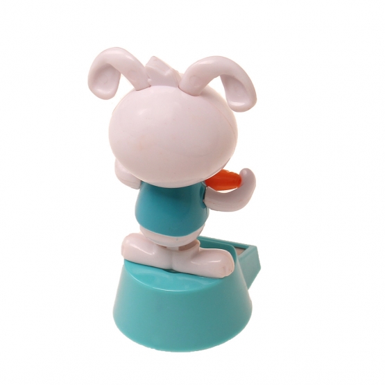 Solární tančící dekorace králíček bílý