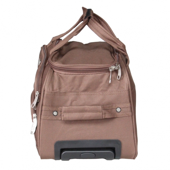 Cestovní taška na kolečkách MRZM hnědá malá
